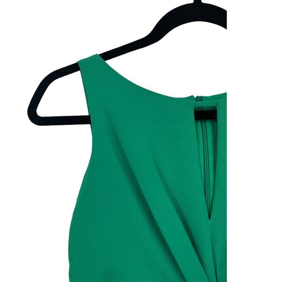 Vince Camuto dress twist fit & flare chiffon green size 6 - Picture 3 of 5